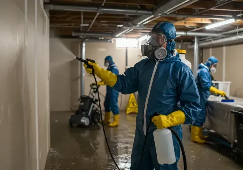 Basement Sanitization and Antimicrobial Treatment process in Brigantine, NJ